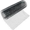 Riloer Griglia a rete in lega di alluminio, universale, 11 x 25 mm, per auto, con messa a punto di ventilazione, griglia esagonale a nido d'ape, nera