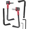 Tomotato Universale Moto Protezione per Manubrio, Protezioni della Leva della Frizione del Freno del Motociclo 22mm Protezione del Freno del Manubrio del Motociclo Universale in Lega di Alluminio(Rosso)