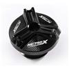 LXSKJ Motociclette Accessori Moto Motore Tappo Olio Bullone Porta Di Riempimento Accessori Per Honda NC750X NC 750X NC750 X 750 2017-2022 2023 2024(Black)