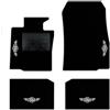 QUEMAR Tappetini Auto per MINI Countryman R60, Bordo Bianco, 4 Ricami | anche Paceman R61 / 2010-2016 / Kit Tappeti Moquette e Gomma su Misura / Set 2 Ant. + 2 Post./ Ricami e Colori Personalizzati