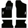 QUEMAR Kit Tappetini Auto per Fiat 600 1998-2010, Bordo Perla, 2 Ricami | Kit Tappeti Moquette e Gomma su Misura / Set 2 Anteriori + 2 Posteriori / Ricami e Colori Personalizzati / Antiscivolo