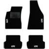 QUEMAR Tappetini Auto compatibili con Audi A4 (B6 B7) 2000-2008 / Kit Tappeti in Moquette e Gomma su Misura (Set 2 Anteriori+2 Posteriori)/Ricami e Colori Personalizzati (Bordo Perla, 4 Ricami)