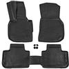 J&J AUTOMOTIVE Tappetini Auto in Gomma su Misura per Bmw X3 G01 2017-2023, Set da 4 Pezzi, 3D - con Bordo Alto, Antiscivolo, Inodore, Colore Nero, TPE