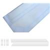 HIGGER 1 Set Car Styling Cofano anteriore Strisce posteriori Cappuccio cofano motore Copertura Decal Adesivi per auto per Mini F60 (Bianca)