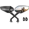 YZXOOP Retrovisore regolabili Specchietto Retrovisore Laterale Per Moto Per Yamaha TMAX530 Tmax500 Tmax560 T-MAX 560 T-MAX 530 T-MAX 500 TMAX 530 500 560 Specchietti laterali moto(Colore 1)