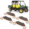 ZenithAur Pastiglie Freno Anteriori Posteriori Compatibile con, Set Pastiglie Freno 4 Pezzi Outlast Metallo Ceramica per XUV Gator 620I Gas XUV Gator 850D