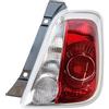 BESTPRICE 1x fanale posteriore combinato indicatore di direzione destro bianco senza portalampada Compatibile con FIAT 500 (312_)