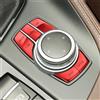 VINCTV Auto Pulsante Adesivi Compatibile con BMW per X1 F48 X2 F39 2020 2021 2022 Manopola Multimediale per Auto Pulsante Menu Interruttore Cover Adesivo Accessori Interni(color1)