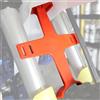 Runfarr Supporto Forcella Moto,Trasporto Protezione Forcelle Moto,Supporto Sospensione Blocca Forcelle Moto per Pit Dirt Bike Motocross Supermoto Enduro-Arancia