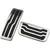 XIAOYANS Auto Pad Pedaliera Per Ford Per Everest Per Ranger 2015-2021 MT AT Pedali Per Auto In Acciaio Inossidabile Copertura Del Pedale Del Freno Del Gas Del Carburante Copripedali Auto(AT pedal)
