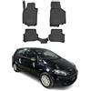 OMAC Tappetini in Gomma Tappetini Compatibili con VW Golf Plus 2005-2014 TPE Tappetini Auto Nero 4X