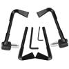 KIMISS paraleva freno moto 7/8 in 22mm CNC Manubrio Protector Frizione Freno Proteggi Leva Moto Proguard Guard(nero)