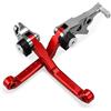 Eofooq Kit Leva Frizione Per CRF300L 2022 Motorcoss Dirt Bike Pivot Leve freno e frizione pieghevoli Leve freno CRF300L Accessori(A pair red)
