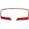 Kpuwers Decorativo Ibra Carbonio Per Benz Per Smart 451 Per Fortwo 2011-2015 Interni auto Presa d'aria centrale Adesivo in fibra di carbonio Interni Auto Accessori Decorativi(Red)