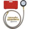 VOBOR Strumento per Il Test della Pressione Dell'olio, Kit Manometro Pressione Olio con 15 Adattatori Scala Manometro da 0 a 150PSI Kit Tester Pressione Tubo Flessibile Universale per Veicoli