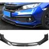 GODISGG Auto Spoiler Frontali per Skoda Fabia (2001-2024), Anticollisione Paraurti Anteriore Spoiler Lip Splitter Sul Labbro,Carbon Look