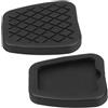 CVUTOVO Copri Pedali Cvutovo in Gomma Antiscivolo Per Moto Copertura Pedale Freno E Frizione Facile Da Installare Design Con Scanalature Per Maggiore Sicurezza E Comfort Set Da 2 Pezzi Nero 2.44X2.36X
