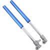 Pluuttiem Assorbimento degli urti anteriore capovolto per Cina 47ccm 49ccm Mini Moto Pit Bike Accessori Motocross Blu