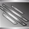 AFSNT 4 Pezzi Battitacco Auto per BMW 2 Series Active Tourer (U06) 2021-2024, Protezione Portiere Auto in Acciaio Inox Protezione Antigraffio per Pedale Accessori Auto,Silver