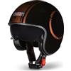 CRUIZER Casco JET Moto Scooter Custom Omologato MEDUSA Visiera a Scomparsa taglia M