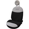 Italfodere - Coppia di Coprisedili Auto anteriori - Compatibili con Fiat 500 dal 2007 in poi - Fatti a Mano - Cotone - Gommapiuma e Poliestere - Accessori Auto Interno - Made in Italy - Nero/Panna
