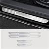 CWMMKL 4 Pezzi Battitacco Auto in Acciaio Inox per BMW 1 Series 1er Serie 1 E87 2004-2011, Esterno Battitacco Protezione Plates Protezioni Del Pedale Accessori,Silver