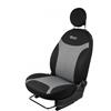 Italfodere - Coppia Coprisedili Anteriori Compatibili con Fiat 500L - Cotone Accoppiato - Fatti a Mano - Eleganti e Resistenti - Accessori Auto Interno - Nero 38 - Made in Italy