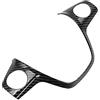 YFCTLM Rivestimento del Rivestimento del Volante ABS Chrome Trial Trim Cover Sticker Custodia per Ford Focus 3 MK3 2012-2014 / KUGA 2013-2015 Accessori Auto (Color Name : Carbon 1pcs)