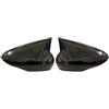 bcumst Calotte Specchio Compatibile Per Ford Fiesta MK7 2009-2018 Copri Specchietti Laterali Copri Custodia copri specchietto retrovisore(Glossy Black)