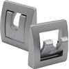pro-Styling design for perfection pro-Styling Gancio appendiabiti pieghevole a 2 scomparti, per roulotte, roulotte, caravan, barca, argento