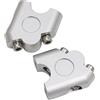 HAOTE Kit Rialzo Manubrio Moto 7/8 22mm Riser Manubrio per Yamaha 250 per MT07 per MT09 FZ6 XJ6 XJR1300 Aumenta Manubrio Altezza 30mm Rialzo Manubrio Moto (Color : A-Silver)