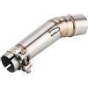 Akozon Tubo centrale di scarico Tubo di scarico per moto Tubo di collegamento centrale per NC700X NC750X NC750S NC700S 2012-2017