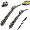 Autopixl Tergicristallo for auto compatibile con Fiat Panda 169 2003-2012 Tergicristallo anteriore posteriore for auto Tergicristalli in gomma morbida Parabrezza automatico 22+16+132009 2010 2011 (Color :