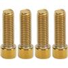 Akozon Confezione 4 Bulloni Anodizzati M8 X 32 Mm per Manubrio Moto Multiuso in Acciaio Inossidabile Compatibili con SR GT200 GT125, Confezione 4 (GOLD)