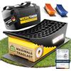 WERKTHOR Cunei per Camper (Giallo) - [Set di 2] Cunei Collaudati per Caravan, Camper e Rimorchi [<13,5t] - Livellamento Senza Gradini, Cunei per Camper Incl. Borsa di Trasporto