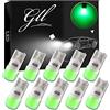 GLL T10 Lampadine LED, Verde 501 W5W Lampadine LED 2835 3 SMD 90 Lumen Corpo in Ceramica per Cupola Luci Luci di Licenza Luci del Bagagliaio