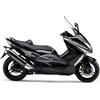 DualColorStampe Adesivi Compatibili con Yamaha Tmax 500 2008-2012 T-MAX Adesivi per carena sticker per moto COD.M0304 (ARGENTO 90)