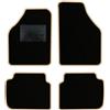 QUEMAR Tappetini Auto per Lancia Musa 2004-2012, Bordo Beige, 0 Ricami | Kit Tappeti Moquette e Gomma su Misura / Set 2 Anteriori + 2 Posteriori / Ricami e Colori Personalizzati / Antiscivolo