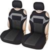 MNNZHG Coprisedile Auto 2 Pezzi Coprisedili Per Auto Universali T-shirt In Spugna A Rete Coprisedili Per Auto Anteriori Accessori Interni 3 Colori Cuscino Per Seggiolino Auto(02-Gray)