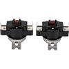 Baxnore 2 PCS Interruttore di controllo termico, 25A RESET MANUALE U COPERCHIO DI SEMPA, Interruttore di temperatura bimetale per il motore AC o scalbagno, componente di sicurezza (80 ℃)