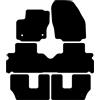 Kovvar Tappetini Auto adatti per Ford S-Max 2006-2015 - Versione: 7 posti | Distanza punti di fissaggio (conducente) 31,7 cm - Serie: Basic