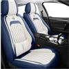 QIOZO Coprisedile universale per auto, accessorio per Daihatsu Move/Rochy/Sirion/Terios/Yrv/Materia Paletta ricambi auto/impermeabile/blu e bianco