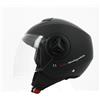 Generico Casco Demi Jet Scotland 120032 Elite Nero Opaco (XL)