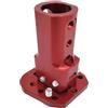 Generic Mozzo volante in alluminio angolato regolabile, foro da 20 mm per go-kart e kart racer (rosso)