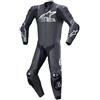 Alpinestars Missile V2 Ward traforato One Piece Moto Tuta in pelle, nero/grigio, 46