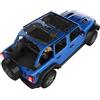 Alien Sunshade Jeep Wrangler JLU (2018-attuale) - Parasole anteriore e posteriore in rete per Jeep JL Unlimited - Blocca UV, vento, rumore, bikini JLkini Top Cover per Sport, Sport S, Sahara, Rubicon