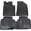 J&J AUTOMOTIVE Tappetini Auto in Gomma su Misura per Kia Optima 2016-2020, Set da 4 Pezzi, Bordo Alto 4 cm, Antiscivolo, Inodore, Colore Nero