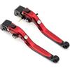 SUTVCM Leva frizione freno Leve Freno E Frizione Regolabili Moto Pieghevoli Ed Estensibili Per Ducati Per Monster 937 950 1100 1200 SR Per Hypermotard SP(ROSSO)