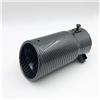 KVKQMLFEAW Terminale Scarico Terminale Di Scarico Universale Per Auto Ingresso 70 Mm Uscita 76 Mm Terminale Di Scarico Per Auto Terminali(Carbon fiber 2)