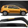 CHROMEMASTER HEKO - Compatibile con Dacia Duster 2018-2023 Deflettori per Vetri Laterali; Anteriori; Due pezzi; Deflettori d'Aria Antipioggia, Antiturbo, Oscurati, Aerodinamici; Installazione Rapida e Semplice